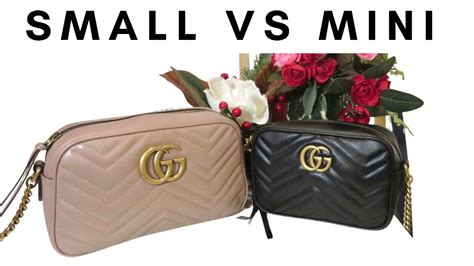 gucci camera bag small vs mini|Small VS Mini Original Gucci Marmont Camera Bag, Which is .